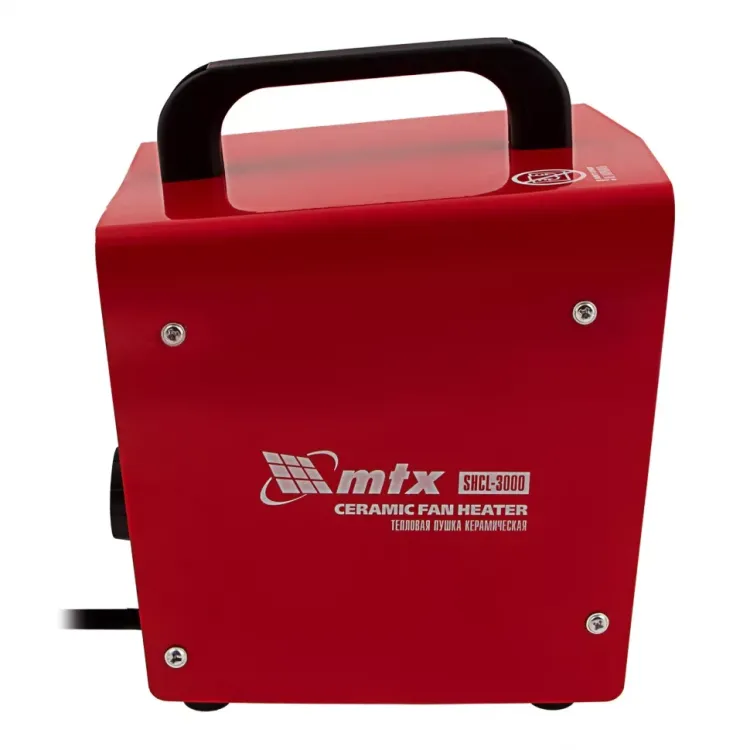 Тепловая пушка керамическая SHCL-3000, квадратная, 230 В, 480 м3/ч, 1/3 кВт// MTX 96403 купить в Нягани