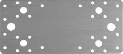 ЗУБР НКП-2.0, 200 x 90 x 2 мм, нержавеющая крепежная пластина, Профессионал (310636-200)