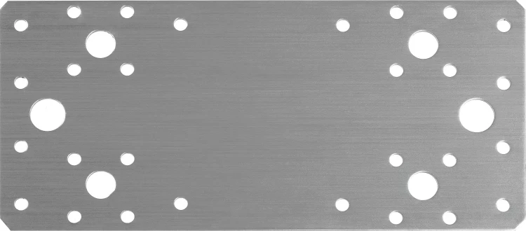 ЗУБР НКП-2.0, 200 x 90 x 2 мм, нержавеющая крепежная пластина, Профессионал (310636-200) купить в Нягани