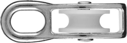 Блок ЗУБР &quot;МАСТЕР&quot; одинарный, оцинкованный, нейлоновый шкив, 9x40мм, 1 шт 304586-40 купить в Нягани