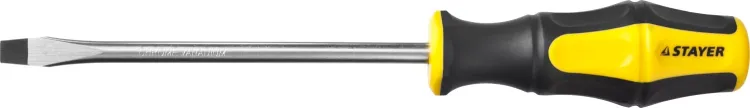 Отвертка STAYER "MASTER" "HERCULES", Сr-V, противоскользящая рукоятка, SL8,0x150мм 25051-08-15_z02 купить в Нягани