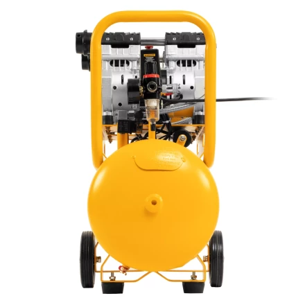 Компрессор безмасляный, малошумный Denzel DLS 1500/50, 1500 ВТ, 2x750, 50 л, 260 л/мин купить в Нягани