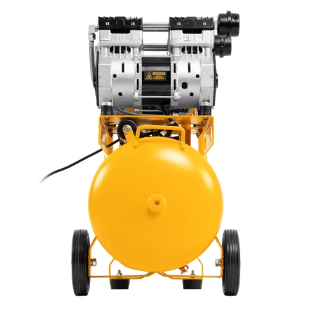 Компрессор безмасляный, малошумный Denzel DLS 1500/50, 1500 ВТ, 2x750, 50 л, 260 л/мин купить в Нягани