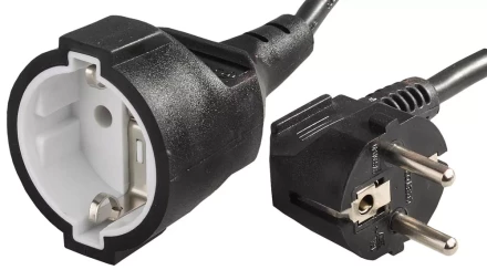 Удлинитель-шнур, 15 м, 2200 Вт, 1 гнездо, ПВС 3x1 мм2, СВЕТОЗАР SV-55013-15 купить в Нягани