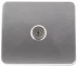 Розетка СВЕТОЗАР &quot;ГАММА&quot; телевизионная, без вставки и рамки, цвет светло-серый металлик SV-54115-SM купить в Нягани