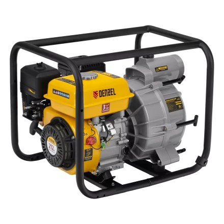 Мотопомпа бензиновая для грязной воды Denzel PX-80D7 99206, 7 л.с., 3&quot;, 1300 л/мин, глуб 8 м,напор 30 м купить в Нягани
