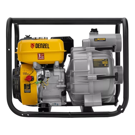 Мотопомпа бензиновая для грязной воды Denzel PX-80D7 99206, 7 л.с., 3&quot;, 1300 л/мин, глуб 8 м,напор 30 м купить в Нягани