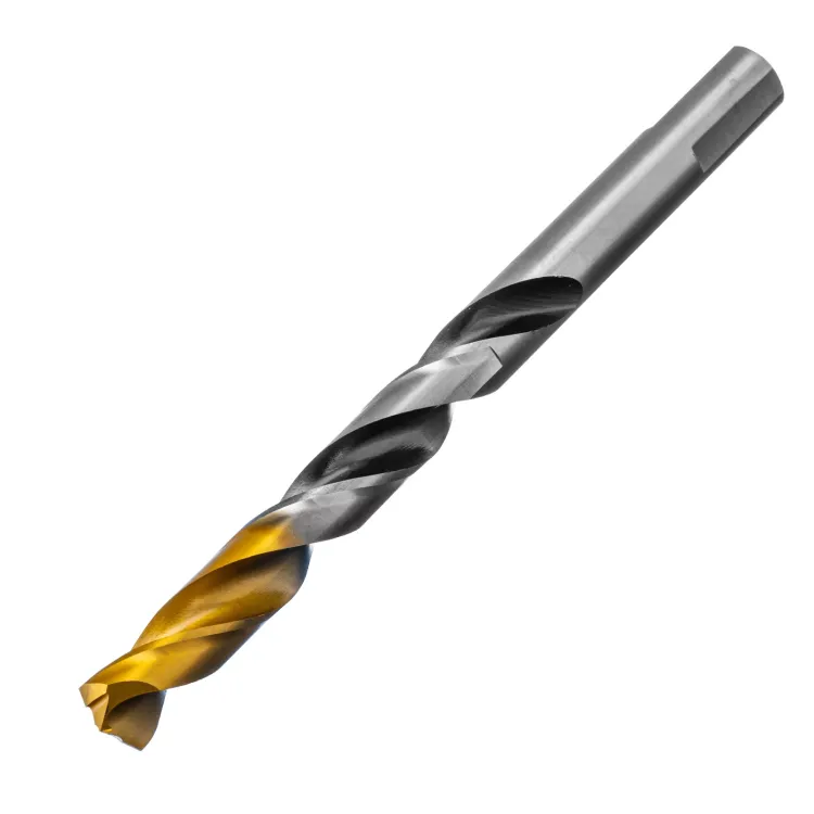 Сверло спиральное по металлу Denzel, 11 x 142мм, Р6М5, Golden Tip, многогранная заточка, 718286 купить в Нягани