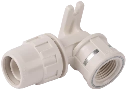 Муфты угловые 90 с креплением штуцер с гайкой-внутренняя резьба с креплением Преимущества