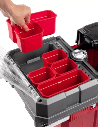 Ящики для инструмента на колесах МЕГА-БОКС серия ПРОФЕССИОНАЛ цвет черный купить в Нягани