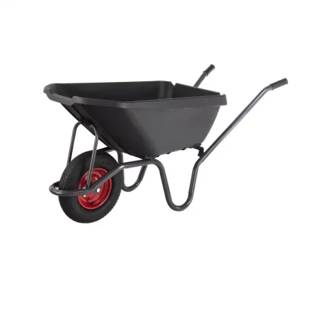 Тачка садово-строительная с пластиковым корытом грузоподъемность 175 кг объем 90 л Сибртех 68919 купить в Нягани