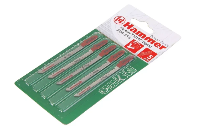 Пилки для лобзика HAMMER JG WD T101AO (5шт.) купить в Нягани