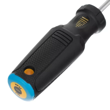 Отвертка SL5x75 мм, CrV, трехкомпонентная рукоятка Denzel 12194 купить в Нягани