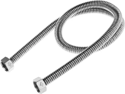 Подводка ЗУБР &quot;ЭКСПЕРТ&quot; сильфонная из нержавеющей стали, для воды, г/г (гайка-гайка), 1/2&quot;, 0,8м 51011-G/G-080 купить в Нягани