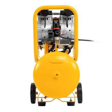 Компрессор безмасляный, малошумный Denzel DLS 2200/50, 2200 Вт, 2x1100, 50 л, 380 л/мин купить в Нягани