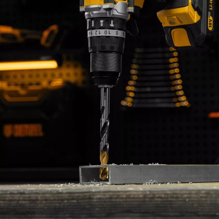 Сверло спиральное по металлу Denzel 12 x 151мм, Р6М5, Golden Tip, многогранная заточка, 718287 купить в Нягани