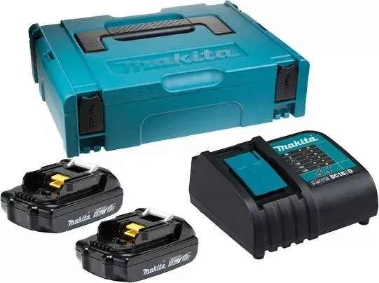 Набор 2 аккумулятора Makita BL1815B 1.5 Ач и Зарядное устройство DC 18 SD (197143-8) купить в Нягани