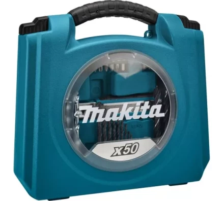 Набор оснастки для шуруповерта Makita D-42014. 50 предметов, кейс купить в Нягани
