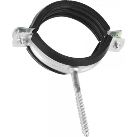 ЗУБР. Хомут трубный оцинкованный, с шурупом, 2&quot;, 1шт 37854-58-63-1 купить в Нягани