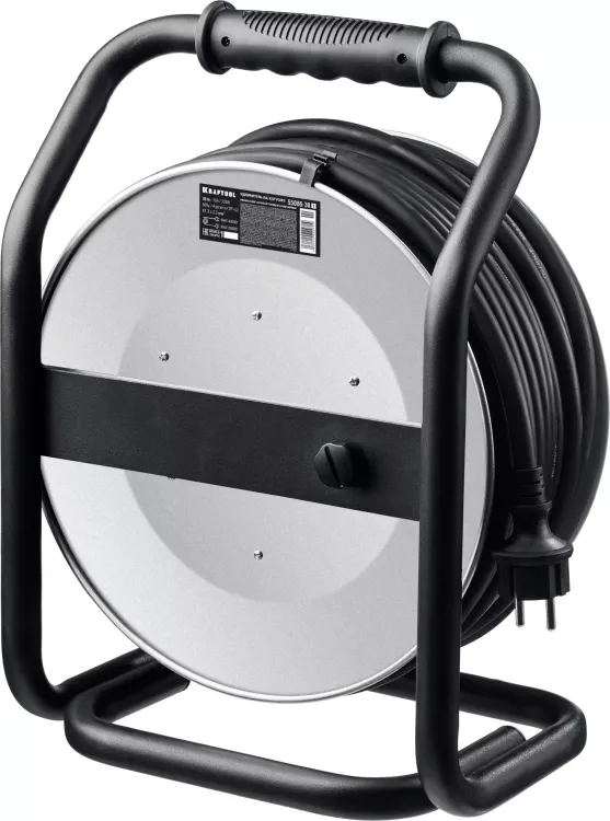 Силовые удлинители на стальной катушке  HEAVY DUTY 4.0, кабель КГ 3х2,5 кв мм 55086-30 купить в Нягани