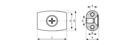Зажимы троса Бочонок промфасовка серия МАСТЕР купить в Нягани