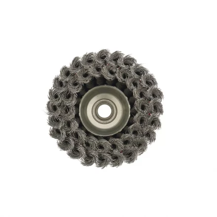 Щетка для УШМ 125 мм М14 &quot;чашка&quot; двухрядная крученая проволока 0,8 мм MTX 74688 купить в Нягани