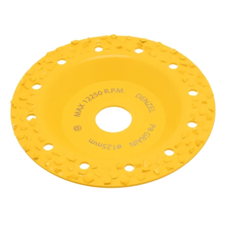 Чашка твёрдосплавная зачистная,125 мм, Плоская, крупное зерно #8// Denzel 72974 купить в Нягани