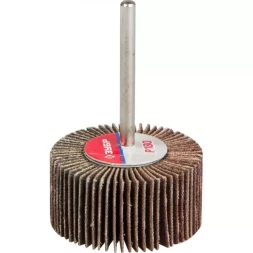 Круг шлифовальный ЗУБР "МАСТЕР" веерный лепестковый, на шпильке, тип КЛО, зерно-электрокорунд нормальный, P180, 15х30мм 36600-180