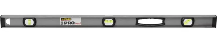Уровень STAYER "PROFESSIONAL" I-PROLevel, усилен рельс с ручками, утолщен особопрочн профиль, точность 1мм/м, 3 ампулы, 100см 3477-100 купить в Нягани