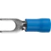 Наконечник СВЕТОЗАР для кабеля,изолированный,с вилкой,синий, вн. d 4,3мм,под болт 6мм,провод 1,5-2,5мм2, 27А,10шт 49420-25 купить в Нягани