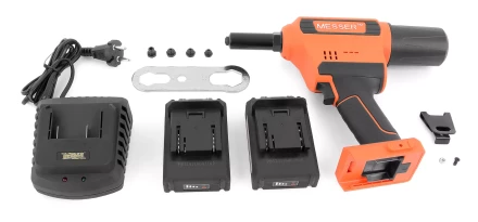 Аккумуляторный вытяжной заклепочник MESSER CQ-60025 (модель 2021 года)  от 2,4 до 6,4 мм купить в Нягани