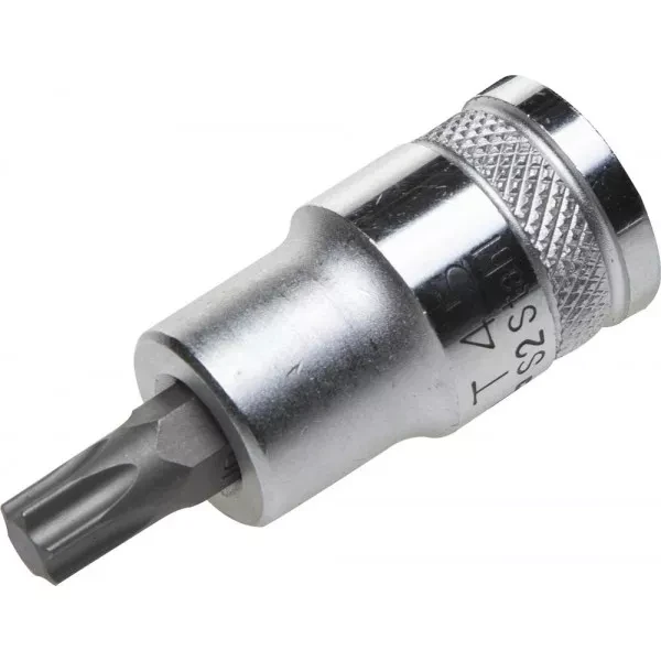 Торцовая бита-головка KRAFTOOL "INDUSTRIE QUALITAT", материал S2, TORX, сатинированная, 1/2", Т45 27905-45_z01 купить в Нягани