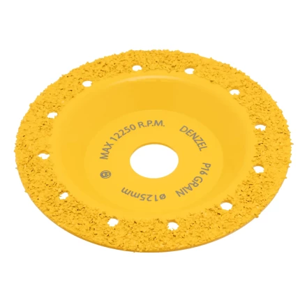 Чашка твёрдосплавная зачистная,125 мм, Плоская, среднее зерно #16// Denzel 72975 купить в Нягани