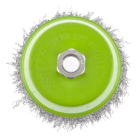 Щетка для УШМ 100 мм М14 &quot;чашка&quot; витая проволока СИБРТЕХ 746057 купить в Нягани