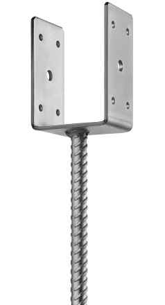 ЗУБР ОС-U, 81 x 120 x 60 мм, U-образное основание столба (310286-080) купить в Нягани