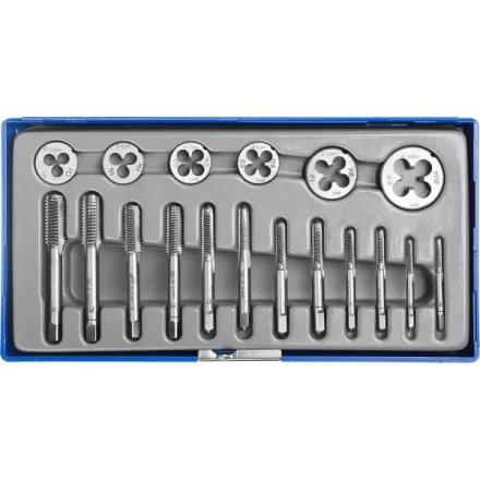 Набор ЗУБР &quot;МАСТЕР&quot; с металлорежущим инструментом, в пластиковом боксе 18 предметов 28120-H18 купить в Нягани