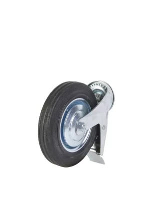 Колесо поворотное SCtB 80 200 мм резина с болтом и тормозом (F) 1027181 купить в Нягани