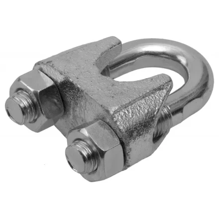 Зажим троса ЗУБР &quot;ПРОФЕССИОНАЛ&quot; DIN 741, оцинкованный, 19мм, 8 шт 4-304415-19 купить в Нягани