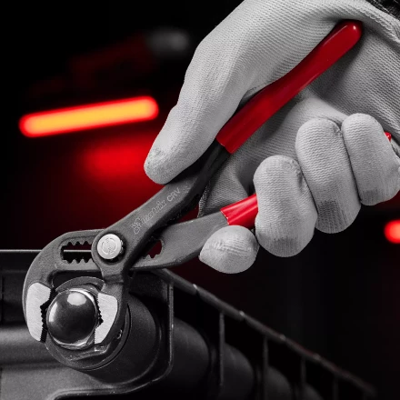 Клещи переставные 180 мм Matrix, кнопочный механизм, хром-ванадий, обливные рукоятки 17925 купить в Нягани