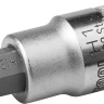 Торцовая бита-головка KRAFTOOL "INDUSTRIE QUALITAT", материал S2, HEX, сатинированная, 1/2", H12 27908-12_z01 купить в Нягани