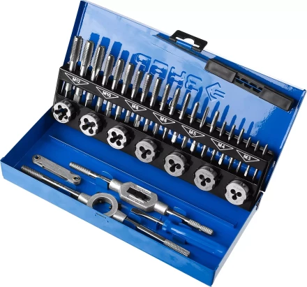 Наборы комплектных метчиков и плашек сталь Р6М5 серия ПРОФЕССИОНАЛ купить в Нягани