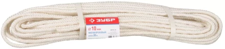 Фал ЗУБР капроновый, d=10,0 мм, 20 м, 2000 кгс, 51 ктекс 50210-10 купить в Нягани