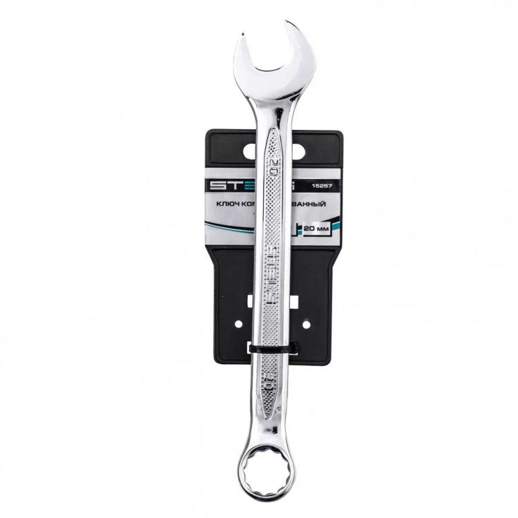 Ключ комбинированный 20 мм CrV антислип Stels 15257 купить в Нягани