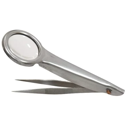 Лупа с пинцетом 8 кратная D 27 мм тип 2 Sparta 913795 купить в Нягани