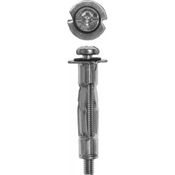 Анкер ЗУБР для пустотелых конструкций оцинкованный, с винтом PH2&amp;SL, М5х52х21мм, ТФ6, 2шт 4-302476-05-052