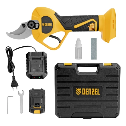 Секатор аккумуляторный, бесщет., CP-40BL, Li-Ion, 20 В, лезвия SK5 // Denzel 59438 купить в Нягани