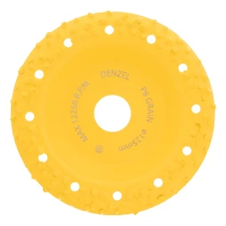 Чашка твёрдосплавная зачистная,125 мм, Наклонная, крупное зерно #8// Denzel 72976