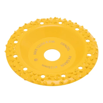 Чашка твёрдосплавная зачистная,125 мм, Наклонная, крупное зерно #8// Denzel 72976 купить в Нягани