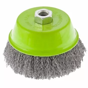 Щетка для УШМ 125 мм М14 "чашка" витая проволока СИБРТЕХ 746067 купить в Нягани