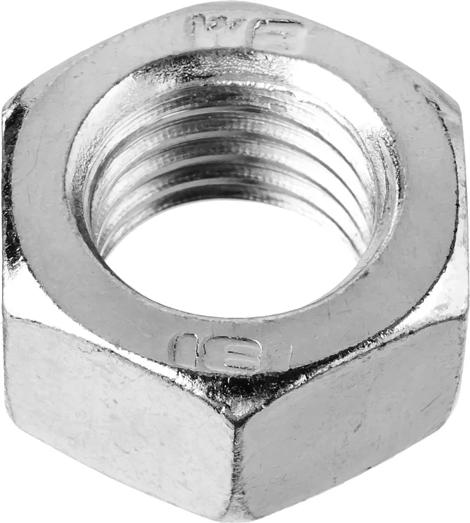 Гайка ЗУБР шестигранная DIN 934, класс прочности 8, оцинкованная,  M14, ТФ6, 2 шт. 4-303536-14 купить в Нягани